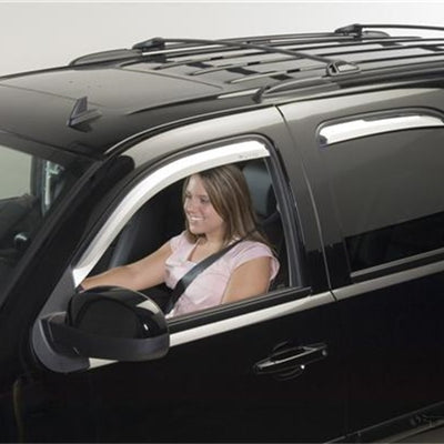 Putco 07-14 Chevrolet Tahoe (Set of 4) Element Chrome Window Visors