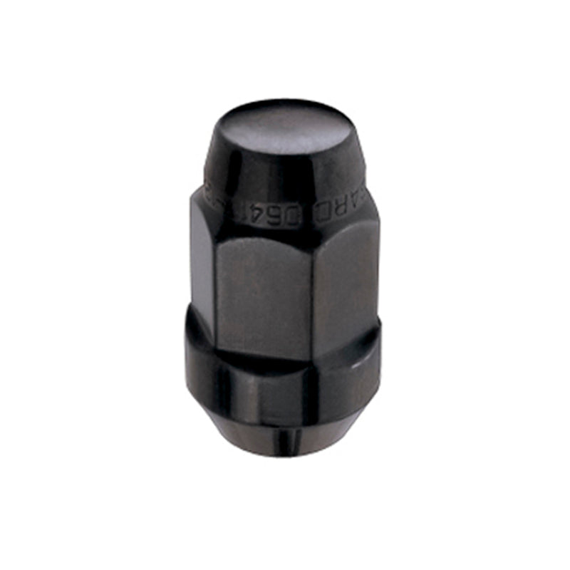 McGard Hex Lug Nut (Cone Seat Bulge Style) M14X1.5 / 22mm Hex / 1.635in. Length (Box of 144) - Black McGard Hex Lug Nut (Cone Seat Bulge Style) M14X1.5 / 22mm Hex / 1.635in. Length (Box of 144) - Black