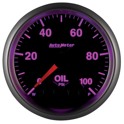 Autometer Elite 52mm Oil Pressure Peak and Warn Gauge w/ Electonic Control