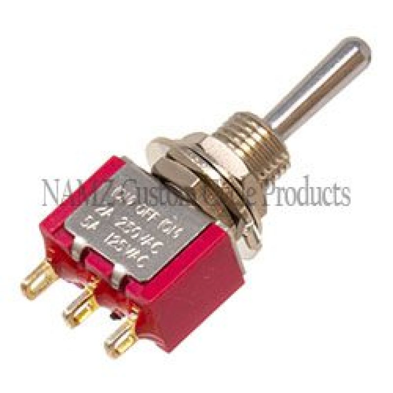 NAMZ Mini Air Ride Toggle Switch 5-AMP 1/4in. Hole NAMZ Mini Air Ride Toggle Switch 5-AMP 1/4in. Hole