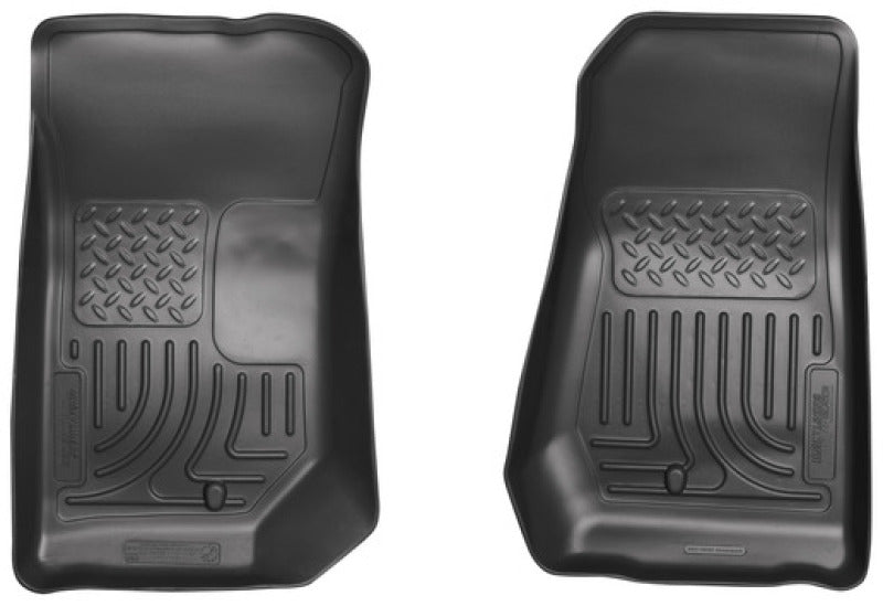 Husky Liners 07-12 Jeep Wrangler WeatherBeater Black Floor Liners Husky Liners 07-12 Jeep Wrangler WeatherBeater Black Floor Liners