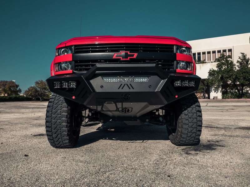 Road Armor 15-19 Chevy 2500 SPARTAN Front Bumper Bolt-On Pre-Runner Guard - Tex Blk Road Armor 15-19 Chevy 2500 SPARTAN Front Bumper Bolt-On Pre-Runner Guard - Tex Blk