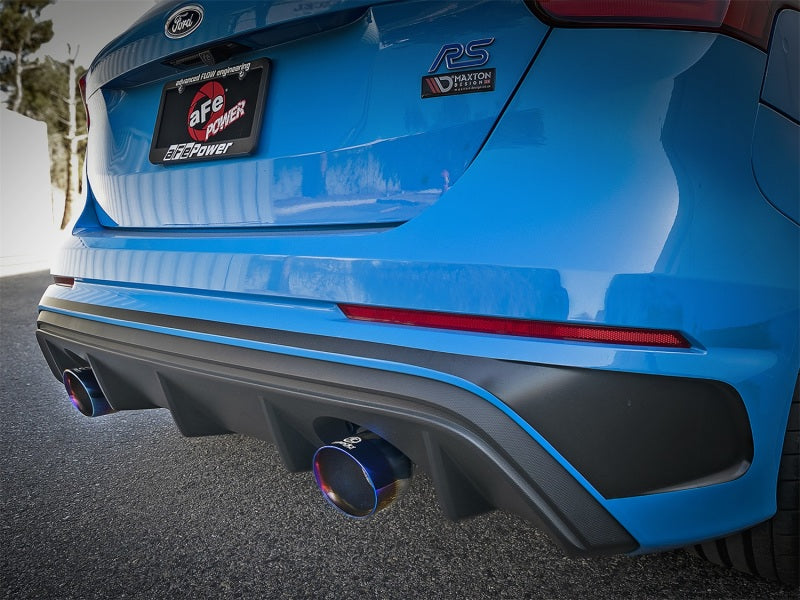 aFe Takeda 3in 304 SS Cat-Back Exhaust System w/ Blue Flame Tip 16-18 Ford Focus RS I4-2.3L (t) aFe Takeda 3in 304 SS Cat-Back Exhaust System w/ Blue Flame Tip 16-18 Ford Focus RS I4-2.3L (t)
