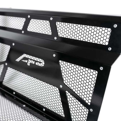 Agency Power 14-18 Polaris RZR XP 1000 / XP Turbo Vented Engine Cover - Gloss Black/Matte Black Mesh