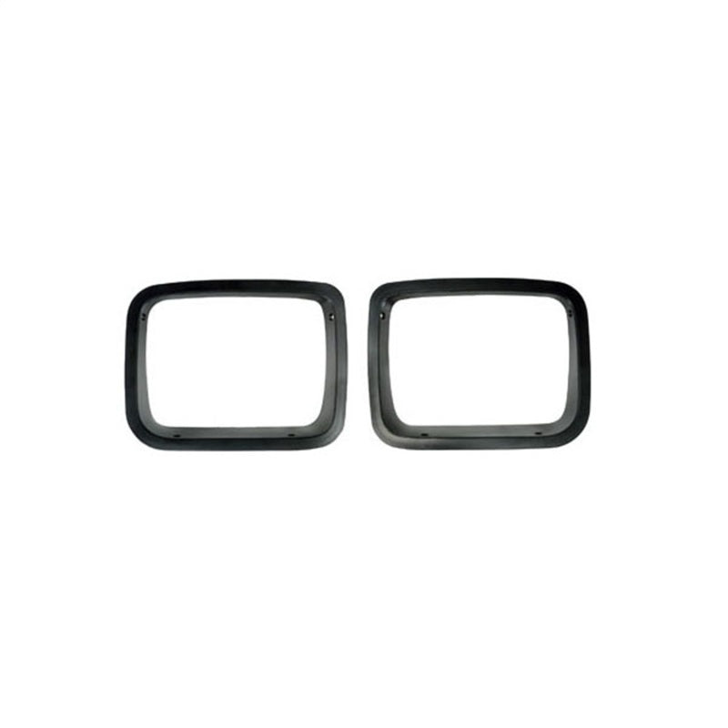 Rugged Ridge Headlight Bezels Black 87-95 Jeep Wrangler YJ Rugged Ridge Headlight Bezels Black 87-95 Jeep Wrangler YJ