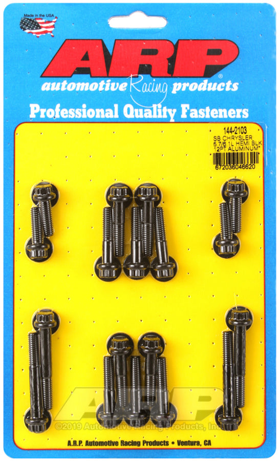 ARP Small Block Chrysler 5.7/6.1L Hemi 12pt Aluminum Intake Manifold Bolt Kit ARP Small Block Chrysler 5.7/6.1L Hemi 12pt Aluminum Intake Manifold Bolt Kit