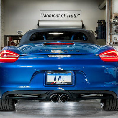 AWE Tuning Porsche 981 Performance Exhaust System - w/Diamond Black Tips