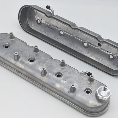 Granatelli 96-22 GM LS Tall Valve Cover w/Integral Angled Coil Mounts - Cast Finish