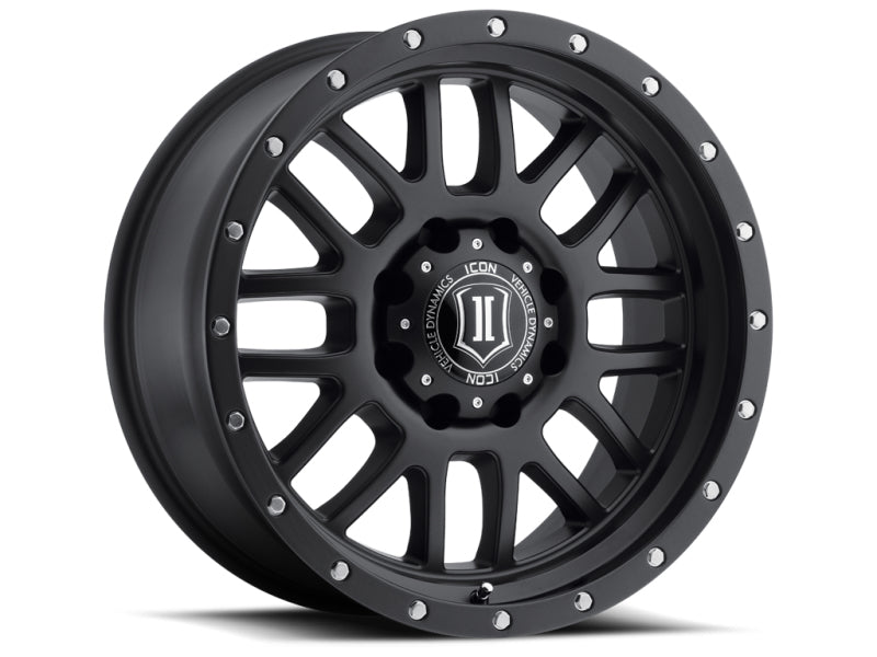 ICON Alpha 20x9 8x180 12mm Offset 5.5in BS 125.2mm Bore Satin Black Wheel ICON Alpha 20x9 8x180 12mm Offset 5.5in BS 125.2mm Bore Satin Black Wheel
