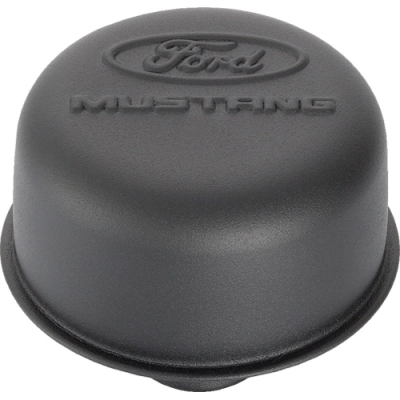 Ford Racing Black Crinkle Finish Breather Cap w/ Ford Mustang Logo Ford Racing Black Crinkle Finish Breather Cap w/ Ford Mustang Logo
