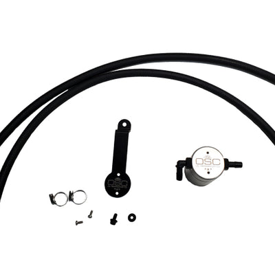 J&L 18-24 Toyota Camry 3.5L V6 Oil Separator 3.0 Passenger Side - Clear Anodized