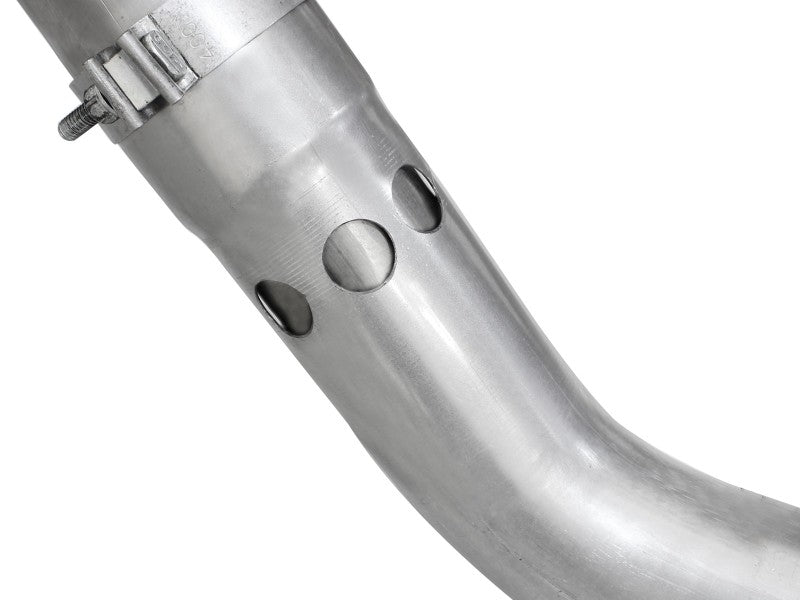aFe Large Bore-HD 4in 409 Stainless Steel DPF-Back Exhaust w/Black Tip 15-16 Ford Diesel V8 Trucks aFe Large Bore-HD 4in 409 Stainless Steel DPF-Back Exhaust w/Black Tip 15-16 Ford Diesel V8 Trucks