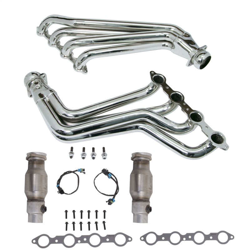 BBK 10-15 Camaro LS3 L99 Long Tube Exhaust Headers With Converters - 1-3/4 Chrome BBK 10-15 Camaro LS3 L99 Long Tube Exhaust Headers With Converters - 1-3/4 Chrome