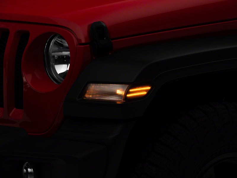 Raxiom 18-23 Jeep Wrangler JL Axial Series LED Fender Flare Marker Lights- Smoked Raxiom 18-23 Jeep Wrangler JL Axial Series LED Fender Flare Marker Lights- Smoked