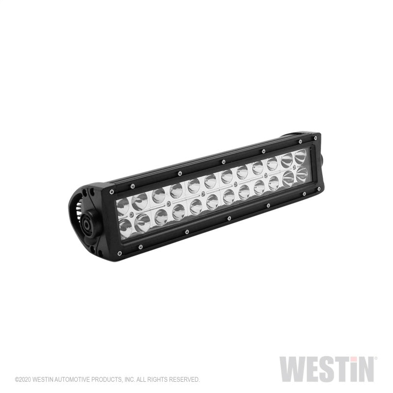 Westin EF2 LED Light Bar Double Row 12 inch Spot w/3W Epistar - Black Westin EF2 LED Light Bar Double Row 12 inch Spot w/3W Epistar - Black