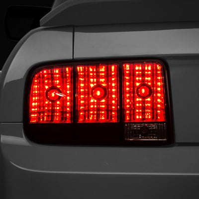 Raxiom 05-09 Ford Mustang Tail Lights- Black Housing (Smoked Lens)