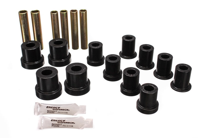 Energy Suspension 73-87 GM Denali XL/SUburban/Yukon XL 4WD Black Front Leaf Spring Bushing Set Energy Suspension 73-87 GM Denali XL/SUburban/Yukon XL 4WD Black Front Leaf Spring Bushing Set