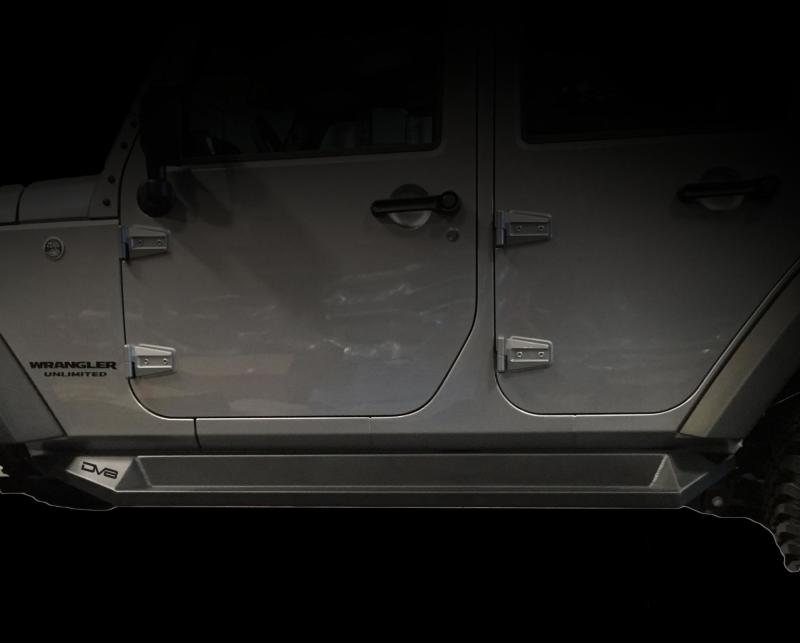 DV8 Offroad 07-18 Jeep Wrangler JK Plated Steel Rock Slider Steps - Matte Black (4 Door Only) DV8 Offroad 07-18 Jeep Wrangler JK Plated Steel Rock Slider Steps - Matte Black (4 Door Only)