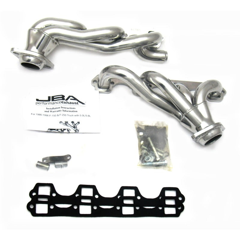 JBA 87-96 Ford F-150 5.8L SBF 1-5/8in Primary Silver Ctd Cat4Ward Header JBA 87-96 Ford F-150 5.8L SBF 1-5/8in Primary Silver Ctd Cat4Ward Header