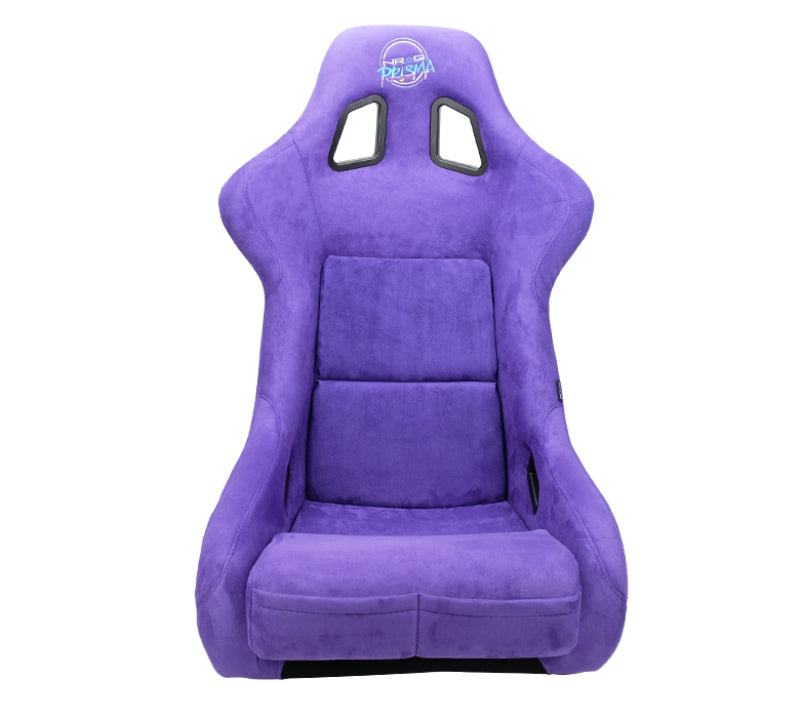 NRG FRP Bucket Seat PRISMA Edition W/ pearlized Back Purple Alcantara - Large NRG FRP Bucket Seat PRISMA Edition W/ pearlized Back Purple Alcantara - Large