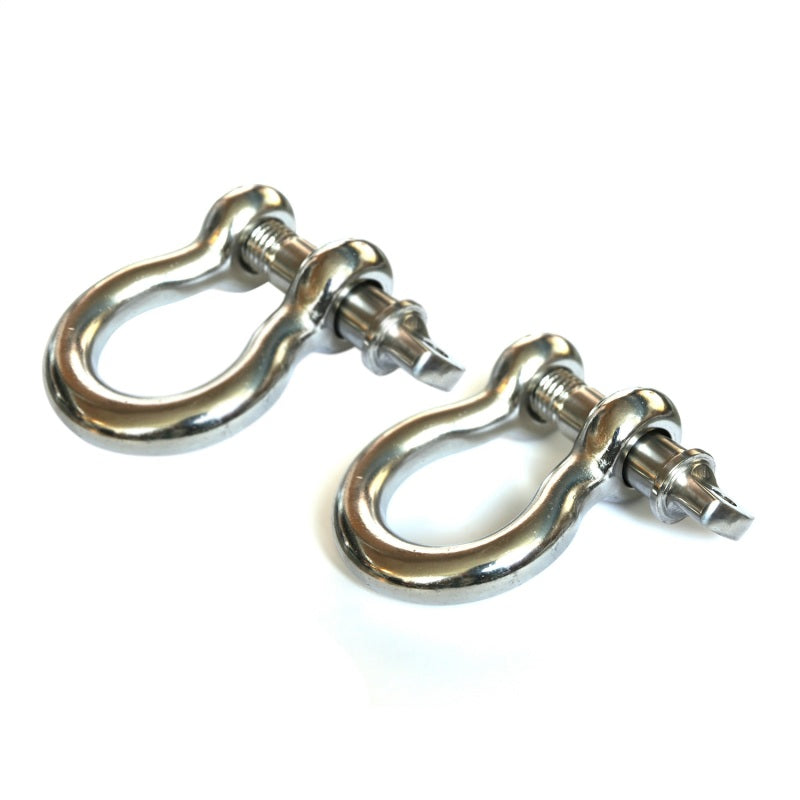 Rugged Ridge Stainless Steel 3/4in D-Shackles Rugged Ridge Stainless Steel 3/4in D-Shackles