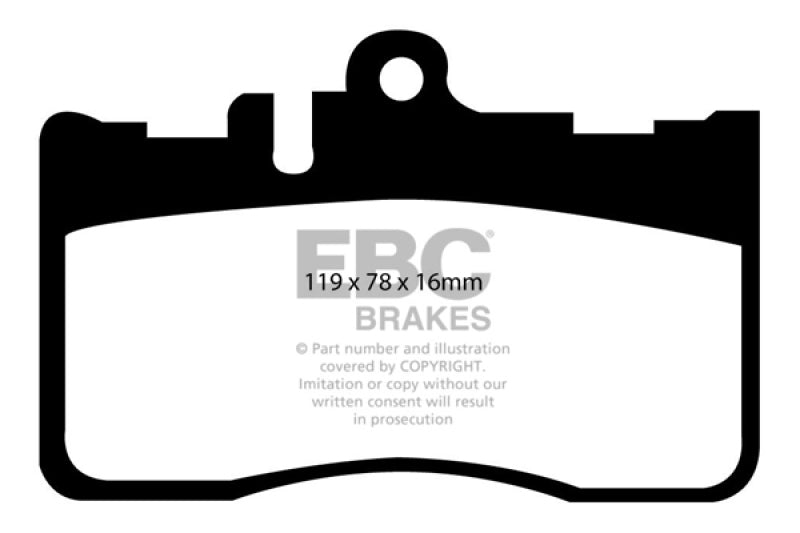 EBC 01-06 Lexus LS430 4.3 Redstuff Front Brake Pads EBC 01-06 Lexus LS430 4.3 Redstuff Front Brake Pads