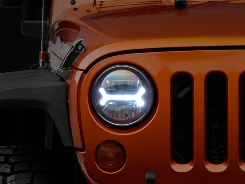 Raxiom 07-18 Jeep Wrangler JK LED Halo Headlights- Black Housing (Clear Lens) Raxiom 07-18 Jeep Wrangler JK LED Halo Headlights- Black Housing (Clear Lens)