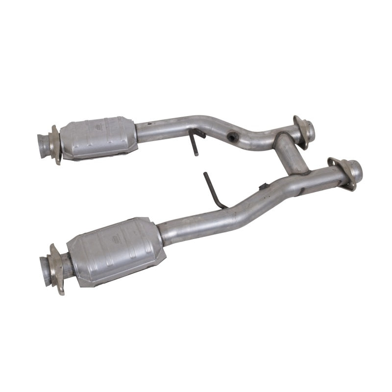 BBK 96-04 Mustang 4.6 GT / Cobra Short Mid H Pipe w Catalytic Converters 2-1/2 For Long Tube Headers BBK 96-04 Mustang 4.6 GT / Cobra Short Mid H Pipe w Catalytic Converters 2-1/2 For Long Tube Headers