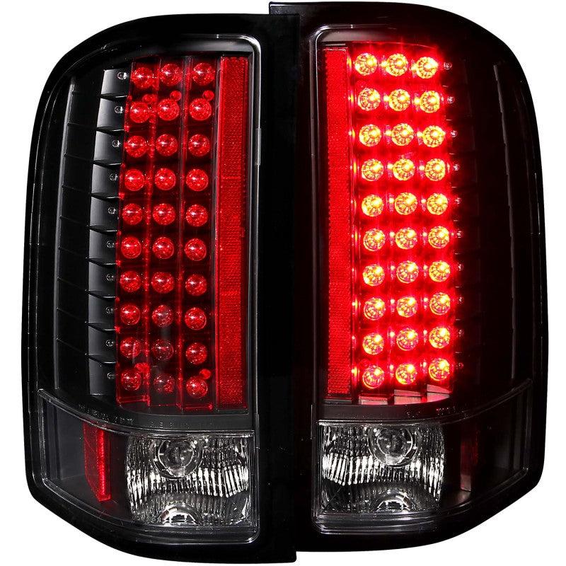 ANZO 2007-2013 Chevrolet Silverado 1500 LED Taillights Black ANZO 2007-2013 Chevrolet Silverado 1500 LED Taillights Black