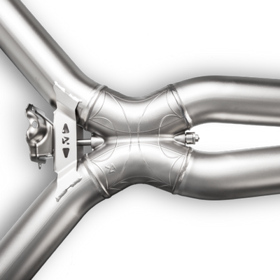 Akrapovic 16-17 AMG C63 Coupe Evolution Line Cat Back (Titanium) w/ Carbon Tips (Req. Link Pipe)