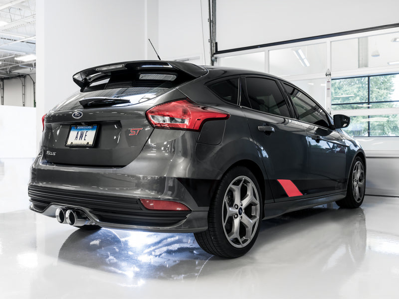 AWE Tuning Ford Focus ST Touring Edition Cat-back Exhaust - Resonated - Chrome Silver Tips AWE Tuning Ford Focus ST Touring Edition Cat-back Exhaust - Resonated - Chrome Silver Tips