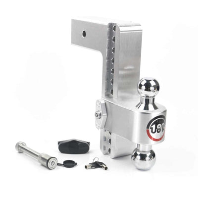 Weigh Safe 180 Hitch 10in Drop Hitch & 3in Shank (10K/21K GTWR) w/WS05 - Aluminum