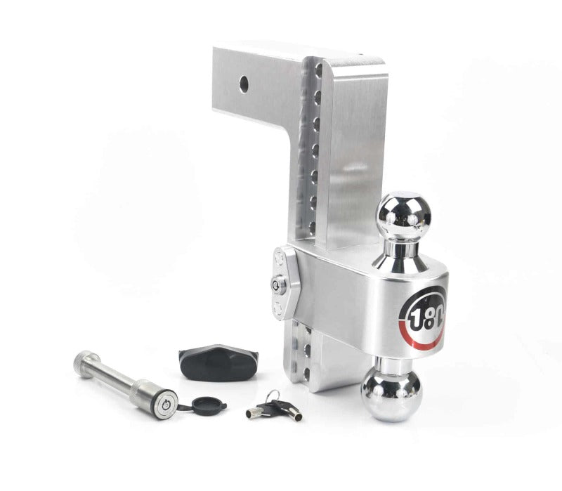 Weigh Safe 180 Hitch 10in Drop Hitch & 3in Shank (10K/21K GTWR) w/WS05 - Aluminum Weigh Safe 180 Hitch 10in Drop Hitch & 3in Shank (10K/21K GTWR) w/WS05 - Aluminum