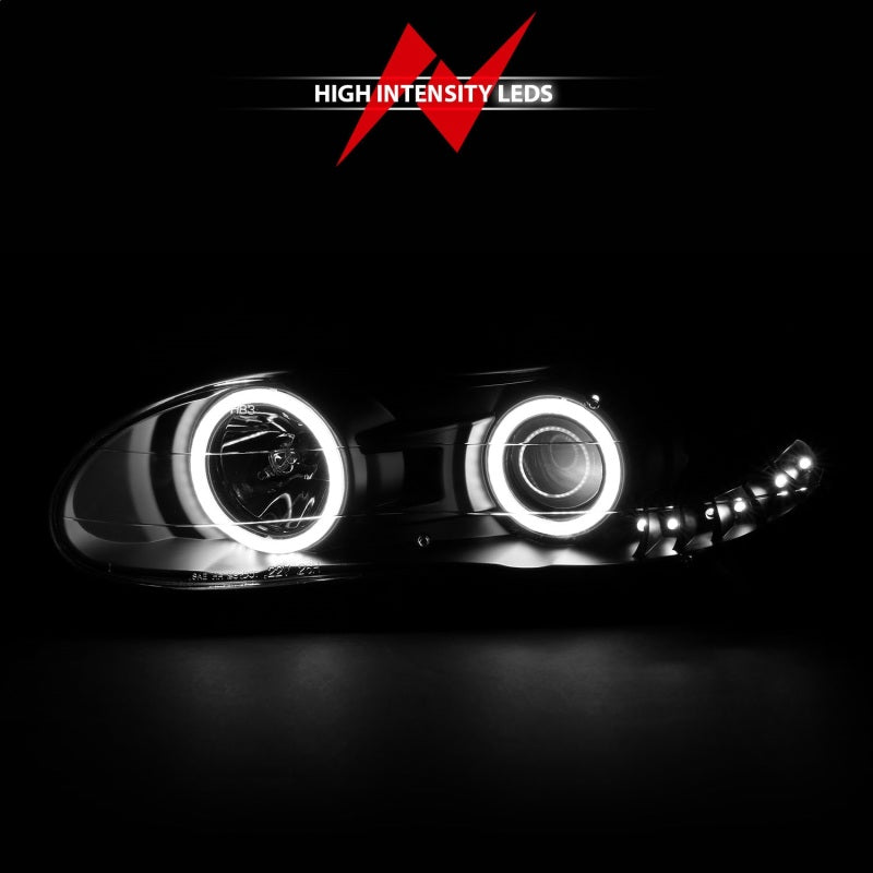 ANZO 1998-2002 Chevrolet Camaro Projector Headlights w/ Halo Black ANZO 1998-2002 Chevrolet Camaro Projector Headlights w/ Halo Black