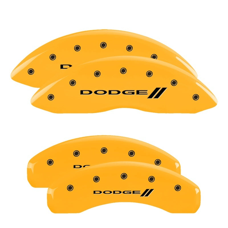 MGP 4 Caliper Covers Engraved F & R w/ Stripes/Dodge Yellow Finish Black Char 2006 Dodge Durango MGP 4 Caliper Covers Engraved F & R w/ Stripes/Dodge Yellow Finish Black Char 2006 Dodge Durango