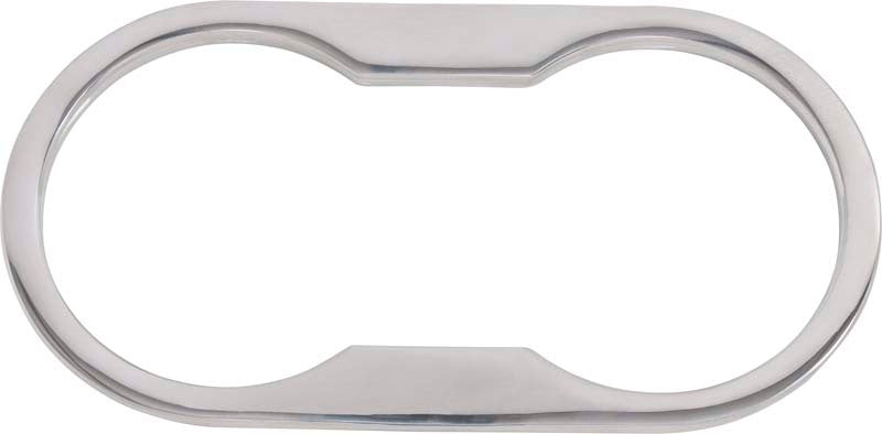 Kentrol 07-10 Wrangler JK Jeep Cup Holder Bezel - Polished Silver Kentrol 07-10 Wrangler JK Jeep Cup Holder Bezel - Polished Silver