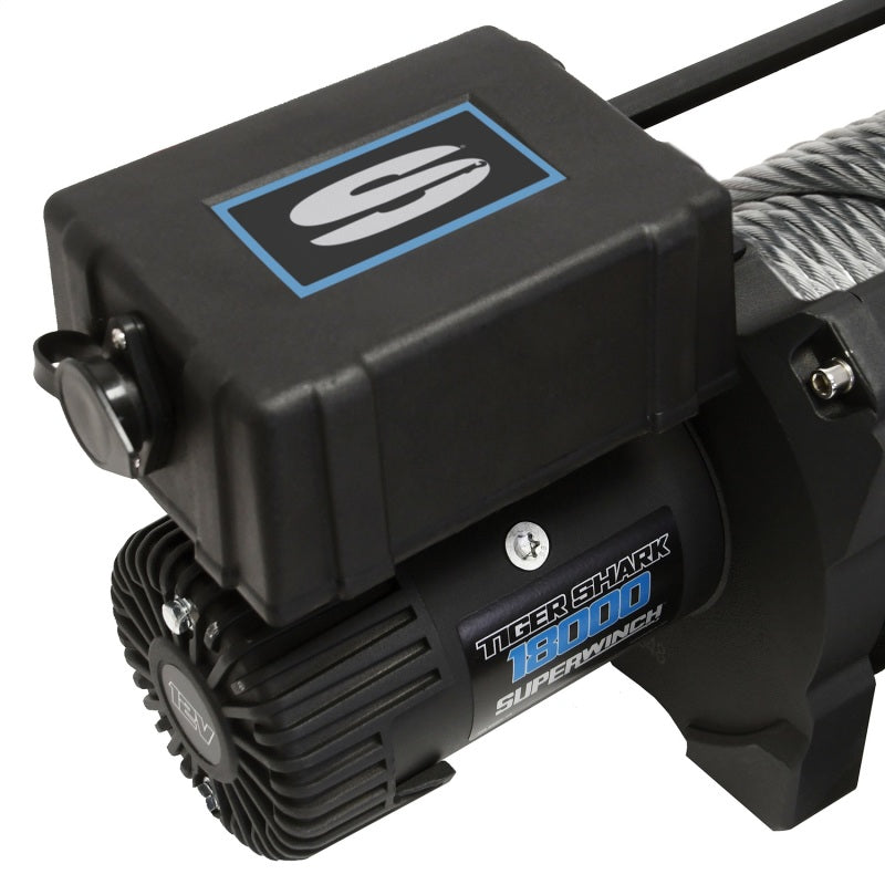 Superwinch 18000 LBS 12V DC Wire Rope Tiger Shark Winch Superwinch 18000 LBS 12V DC Wire Rope Tiger Shark Winch
