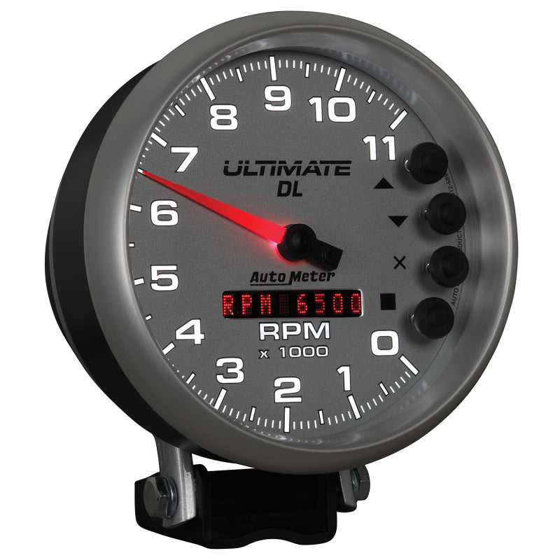 Autometer 5 inch Ultimate DL Playback Tachometer 11000 RPM - Silver Autometer 5 inch Ultimate DL Playback Tachometer 11000 RPM - Silver