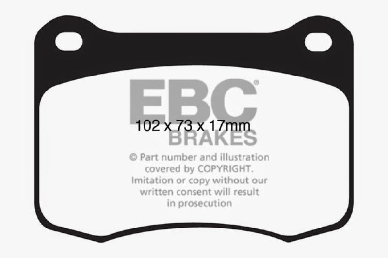 EBC 08+ Lexus IS-F 5.0 Yellowstuff Rear Brake Pads EBC 08+ Lexus IS-F 5.0 Yellowstuff Rear Brake Pads
