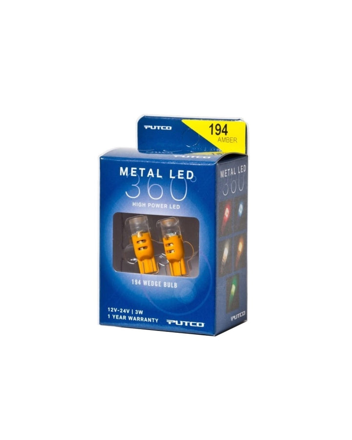 Putco 194 - Amber Metal 360 LED Putco 194 - Amber Metal 360 LED
