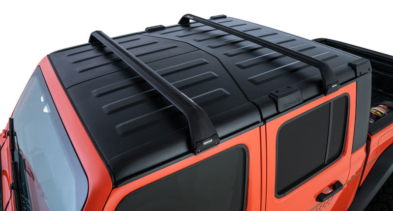 Rhino-Rack 07-22 Jeep Wrangler JK/JL 4 Door Hard Top Vortex SG 2 Bar Roof Rack - Black Rhino-Rack 07-22 Jeep Wrangler JK/JL 4 Door Hard Top Vortex SG 2 Bar Roof Rack - Black
