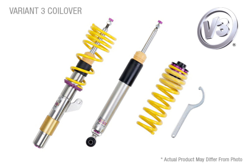 KW Coilover Kit V3 VW Eos (1F); all models all engines FWD w/ DCC KW Coilover Kit V3 VW Eos (1F); all models all engines FWD w/ DCC