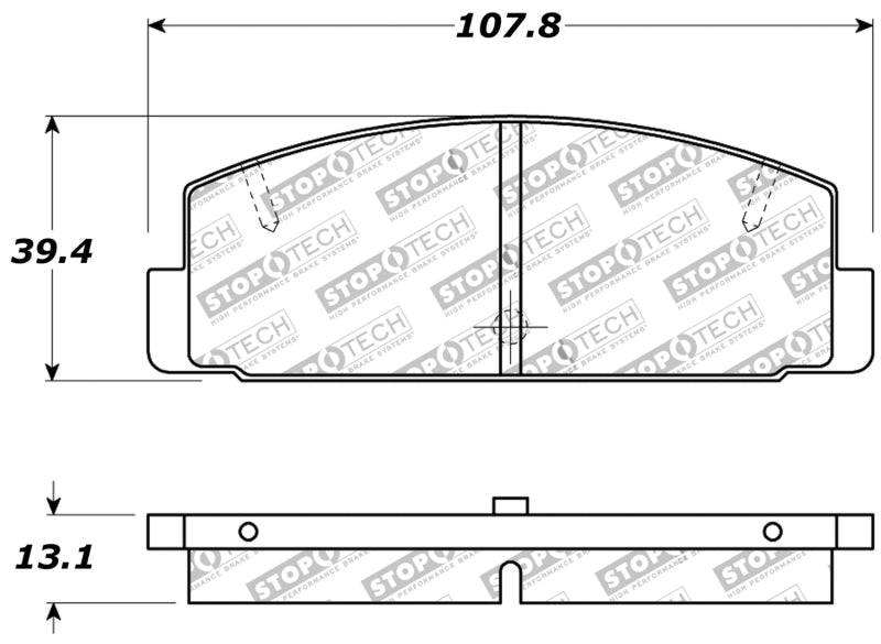 StopTech Performance 89-95 Mazda RX7 / 03-05 Mazda 6 Rear Brake Pads StopTech Performance 89-95 Mazda RX7 / 03-05 Mazda 6 Rear Brake Pads