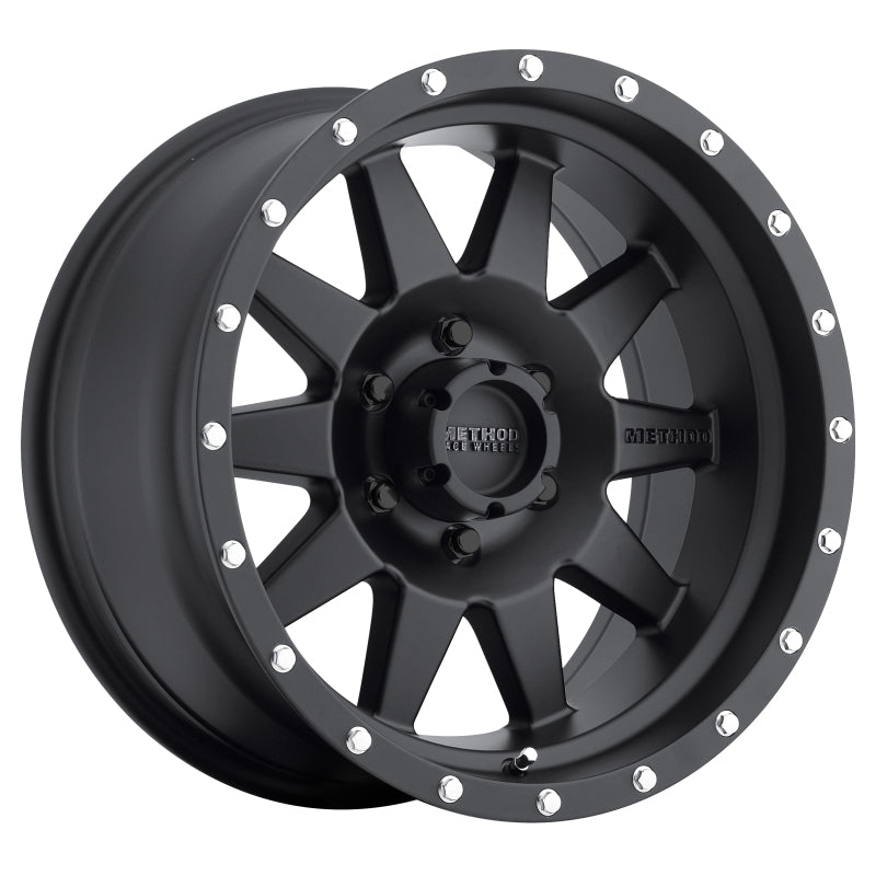 Method MR301 The Standard 16x8 0mm Offset 6x5.5 108mm CB Matte Black Wheel Method MR301 The Standard 16x8 0mm Offset 6x5.5 108mm CB Matte Black Wheel