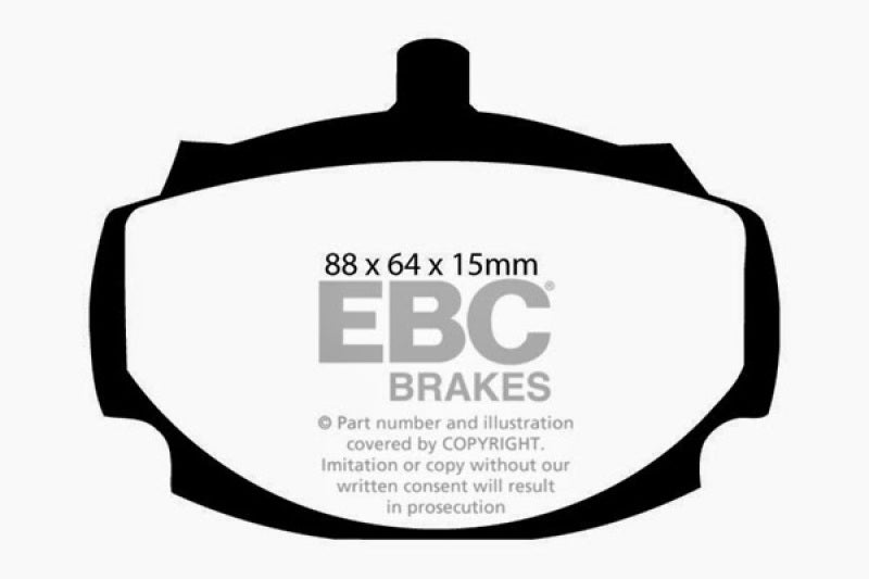EBC 62-81 Mg MGB 1.8 Yellowstuff Front Brake Pads EBC 62-81 Mg MGB 1.8 Yellowstuff Front Brake Pads
