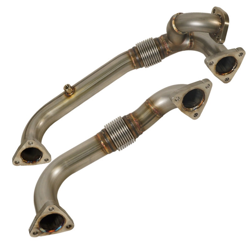 BD Diesel 08-10 Ford F-250/F-350/F-450/F-550 Powerstroke 6.4L Up Pipes Kit w/Manifold Set BD Diesel 08-10 Ford F-250/F-350/F-450/F-550 Powerstroke 6.4L Up Pipes Kit w/Manifold Set