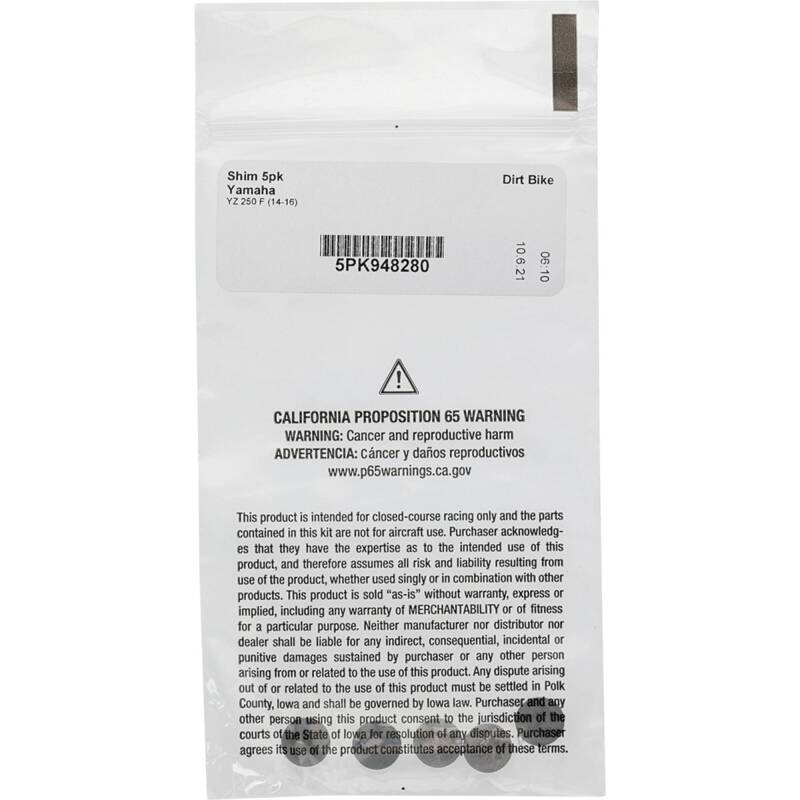 Hot Cams Shim Kits 2.800mm Thickness - 5 Pack