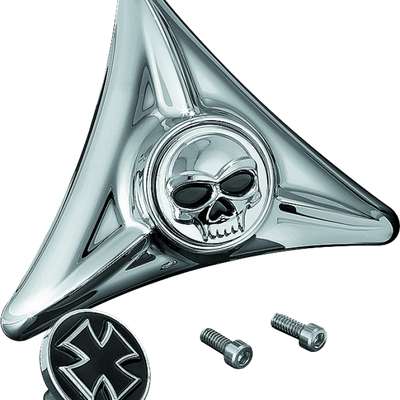 Kuryakyn License Plate Mounting Hole Covers Zombie Chrome