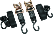 BikeMaster 2x84in Ratchet Tiedown Pair - Black