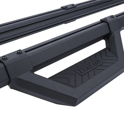 Deezee 99-23 Chevrolet/GMC/Dodge/Ford Full Size Truck Hex Cast - Crew Cab Side Steps (Txt Blk)